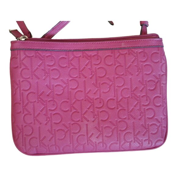 Calvin Klein Purple Crossbody Bag Purse Excellent - Picture 4 of 12